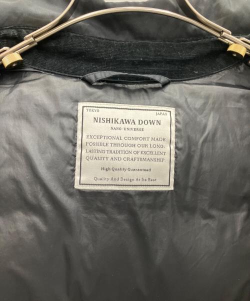 nano・universe（ナノ・ユニバース）nano・universe (ナノ・ユニバース) ダウンジャケット ブラック サイズ:Lの古着・服飾アイテム