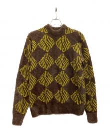 HUF（ハフ）の古着「FUCK IT L/S OVERSIZED SWEATER」｜ブラウン