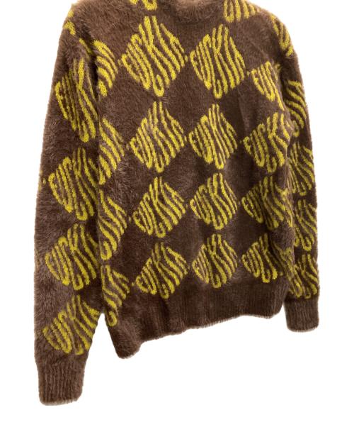 HUF（ハフ）HUF (ハフ) FUCK IT L/S OVERSIZED SWEATER ブラウン サイズ:Sの古着・服飾アイテム