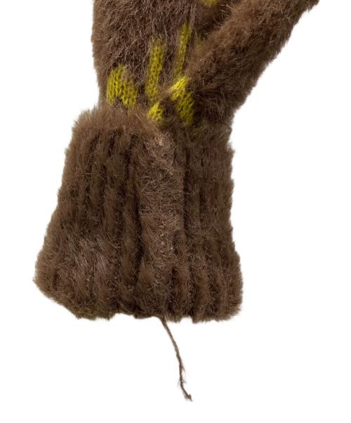 HUF（ハフ）HUF (ハフ) FUCK IT L/S OVERSIZED SWEATER ブラウン サイズ:Sの古着・服飾アイテム