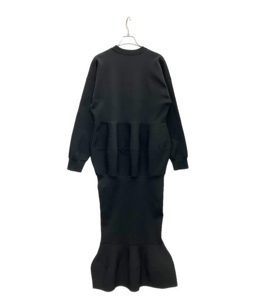 ENFOLD（エンフォルド）ENFOLD (エンフォルド) 長袖ワンピース ブラック サイズ:SIZE38の古着・服飾アイテム