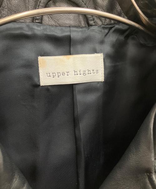 upper hights（アッパーハイツ）upper hights (アッパーハイツ) ラムレザージャケット ブラック サイズ:SIZE1の古着・服飾アイテム
