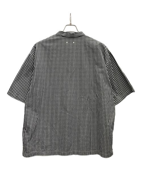 SOPHNET.（ソフネット）SOPHNET. (ソフネット) 半袖シャツ ブラック×ホワイト サイズ:Lの古着・服飾アイテム