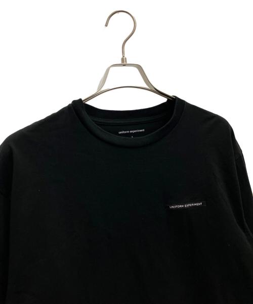 uniform experiment（ユニフォームエクスペリメント）uniform experiment (ユニフォームエクスペリメント) 長袖カットソー ブラック サイズ:SIZE3の古着・服飾アイテム