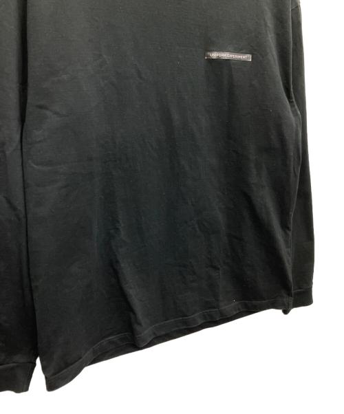 uniform experiment（ユニフォームエクスペリメント）uniform experiment (ユニフォームエクスペリメント) 長袖カットソー ブラック サイズ:SIZE3の古着・服飾アイテム
