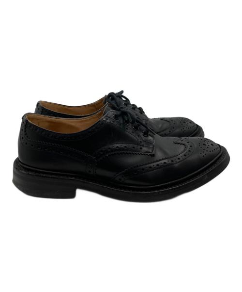 Tricker's（トリッカーズ）Tricker's (トリッカーズ) ウィングチップシューズ ブラック サイズ:8　1/2の古着・服飾アイテム