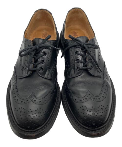 Tricker's（トリッカーズ）Tricker's (トリッカーズ) ウィングチップシューズ ブラック サイズ:8　1/2の古着・服飾アイテム
