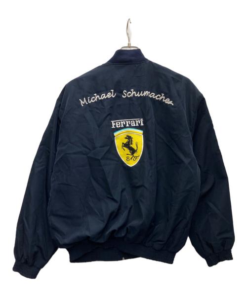 marlboro（マルボロ）Marlboro (マルボロ) Ferrari (フェラーリ) ブルゾン ネイビー サイズ:XLの古着・服飾アイテム