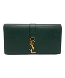 Yves Saint Laurent（イヴサンローラン）の古着「長財布」｜グリーン