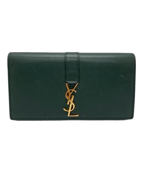 Yves Saint Laurent（イヴサンローラン）Yves Saint Laurent (イヴサンローラン) 長財布 グリーンの古着・服飾アイテム