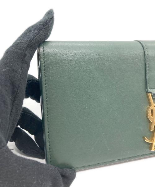 Yves Saint Laurent（イヴサンローラン）Yves Saint Laurent (イヴサンローラン) 長財布 グリーンの古着・服飾アイテム