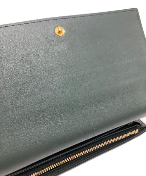Yves Saint Laurent（イヴサンローラン）Yves Saint Laurent (イヴサンローラン) 長財布 グリーンの古着・服飾アイテム