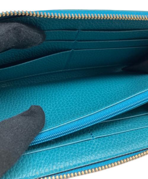 GUCCI（グッチ）GUCCI (グッチ) 長財布 ベージュ×グリーンの古着・服飾アイテム