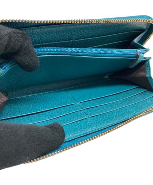 GUCCI（グッチ）GUCCI (グッチ) 長財布 ベージュ×グリーンの古着・服飾アイテム