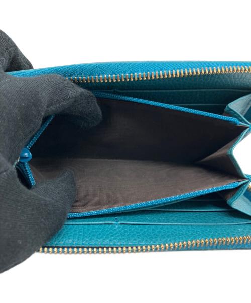 GUCCI（グッチ）GUCCI (グッチ) 長財布 ベージュ×グリーンの古着・服飾アイテム