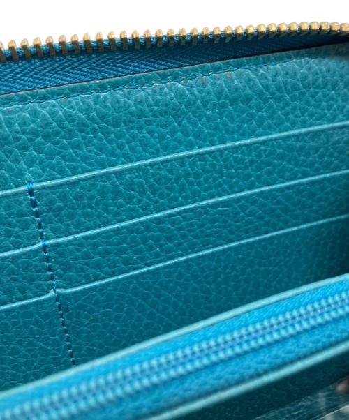 GUCCI（グッチ）GUCCI (グッチ) 長財布 ベージュ×グリーンの古着・服飾アイテム