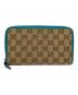 GUCCI（グッチ）の古着「長財布」｜ベージュ×グリーン