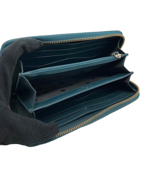 Kate Spade（ケイトスペード）Kate Spade (ケイトスペード) ステイシー カラーブロック ラージ コンチネンタル ウォレット グリーン×ベージュの古着・服飾アイテム