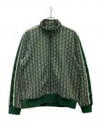LACOSTEラコステ）の古着「モノグラムジャカードトラックジャケット」｜グリーン