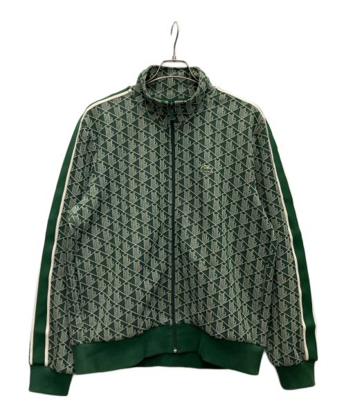 LACOSTE（ラコステ）LACOSTE (ラコステ) モノグラムジャカードトラックジャケット グリーン サイズ:XLの古着・服飾アイテム