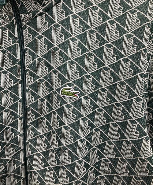 LACOSTE（ラコステ）LACOSTE (ラコステ) モノグラムジャカードトラックジャケット グリーン サイズ:XLの古着・服飾アイテム