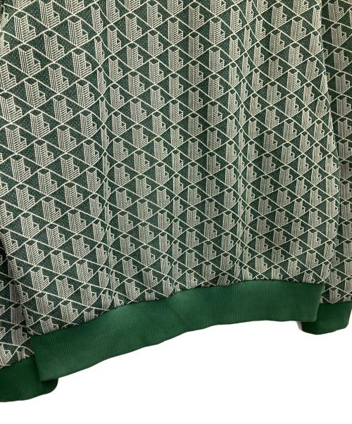 LACOSTE（ラコステ）LACOSTE (ラコステ) モノグラムジャカードトラックジャケット グリーン サイズ:XLの古着・服飾アイテム