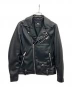 ZARAザラ）の古着「ダブルライダースジャケット」｜ブラック
