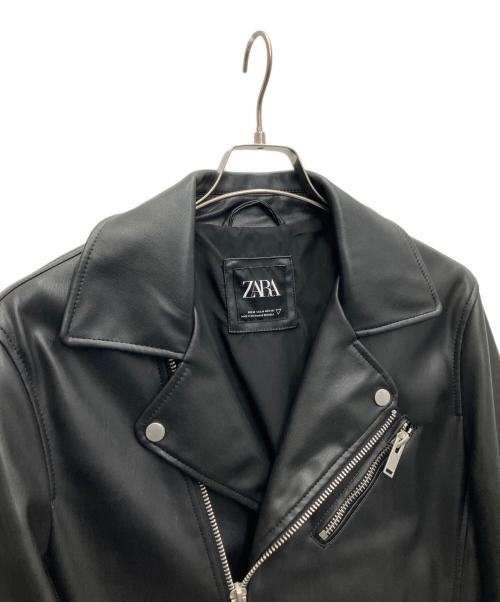ZARA（ザラ）ZARA (ザラ) ダブルライダースジャケット ブラック サイズ:Ｍの古着・服飾アイテム