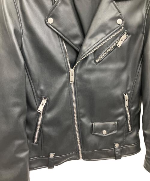 ZARA（ザラ）ZARA (ザラ) ダブルライダースジャケット ブラック サイズ:Ｍの古着・服飾アイテム