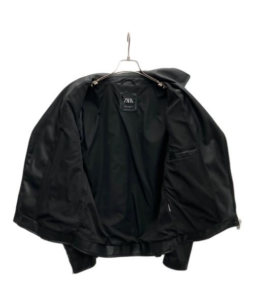 ZARA（ザラ）ZARA (ザラ) ダブルライダースジャケット ブラック サイズ:Ｍの古着・服飾アイテム