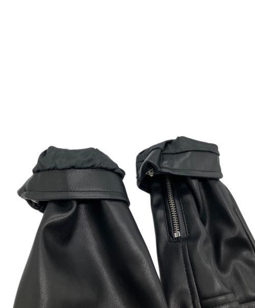 ZARA（ザラ）ZARA (ザラ) ダブルライダースジャケット ブラック サイズ:Ｍの古着・服飾アイテム