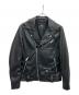 ZARA（ザラ）の古着「ダブルライダースジャケット」｜ブラック