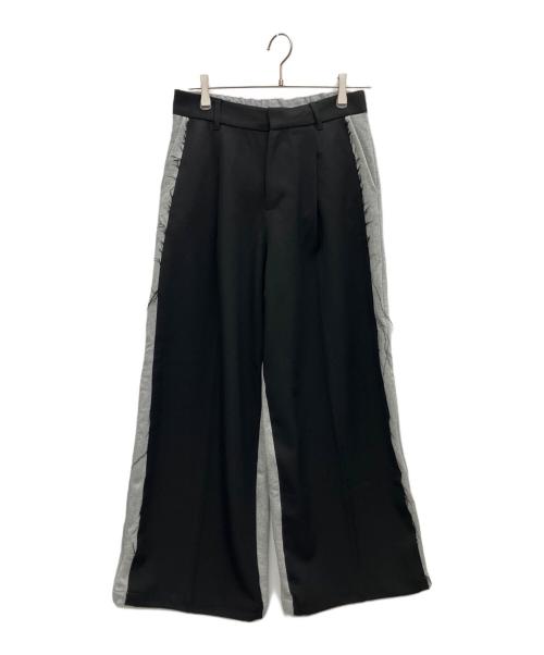 SLY（スライ）SLY (スライ) SW DOCKING STRAIGHT グレー×ブラック サイズ:Ｍの古着・服飾アイテム