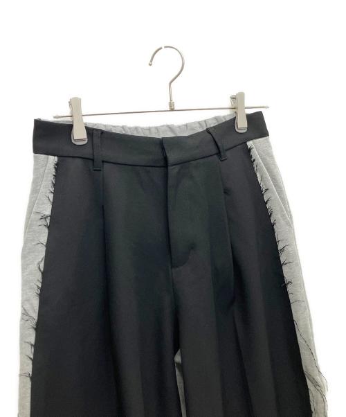 SLY（スライ）SLY (スライ) SW DOCKING STRAIGHT グレー×ブラック サイズ:Ｍの古着・服飾アイテム