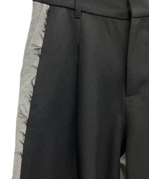 SLY（スライ）SLY (スライ) SW DOCKING STRAIGHT グレー×ブラック サイズ:Ｍの古着・服飾アイテム