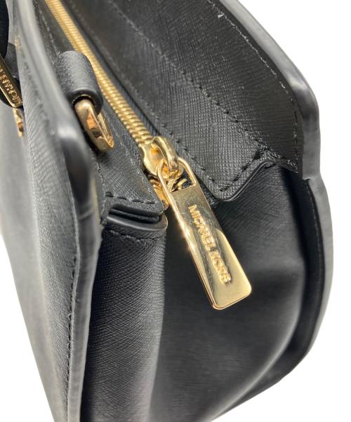 MICHAEL KORS（マイケル・コース）MICHAEL KORS (マイケル・コース) セルマ ミディアム サッチェル ハンドバッグ ブラックの古着・服飾アイテム