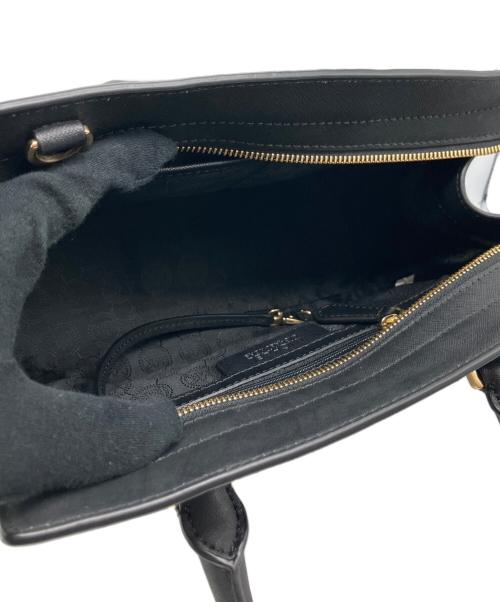 MICHAEL KORS（マイケル・コース）MICHAEL KORS (マイケル・コース) セルマ ミディアム サッチェル ハンドバッグ ブラックの古着・服飾アイテム