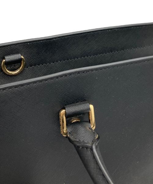 MICHAEL KORS（マイケル・コース）MICHAEL KORS (マイケル・コース) セルマ ミディアム サッチェル ハンドバッグ ブラックの古着・服飾アイテム