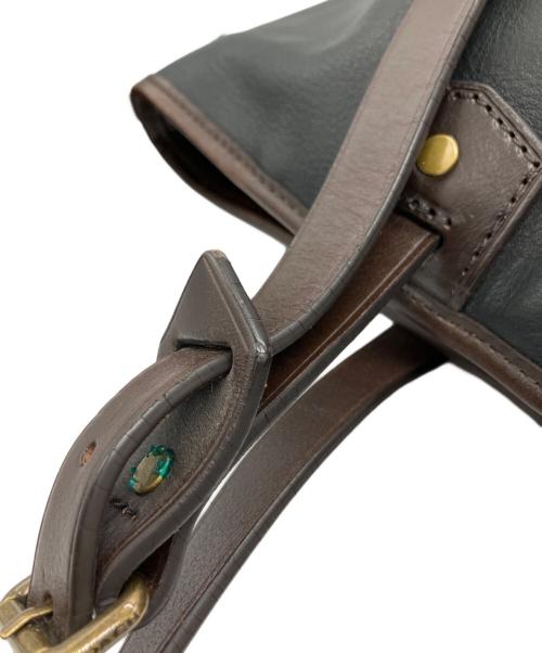 COACH（コーチ）COACH (コーチ) トートバッグ ブラック×ブラウンの古着・服飾アイテム