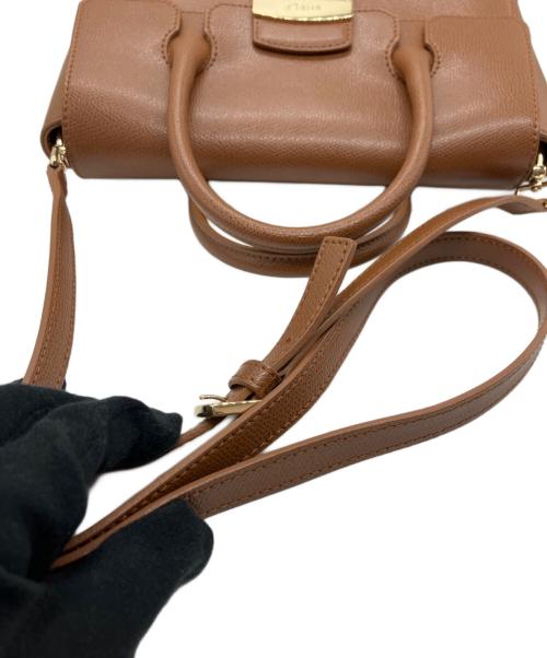 FURLA（フルラ）FURLA (フルラ) 2WAYショルダーバッグ ブラウンの古着・服飾アイテム