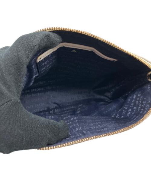 Kate Spade（ケイトスペード）Kate Spade (ケイトスペード) ショルダーポーチ ホワイト×ネイビーの古着・服飾アイテム