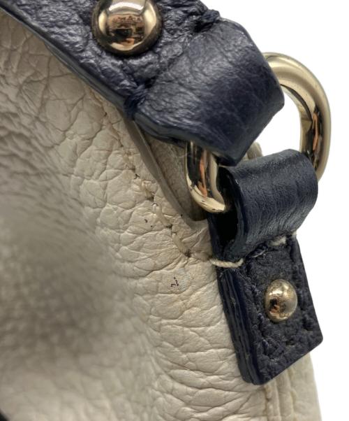 Kate Spade（ケイトスペード）Kate Spade (ケイトスペード) ショルダーポーチ ホワイト×ネイビーの古着・服飾アイテム