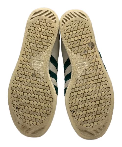 adidas（アディダス）adidas (アディダス) タバコ ホワイト グリーン×ホワイト サイズ:27の古着・服飾アイテム