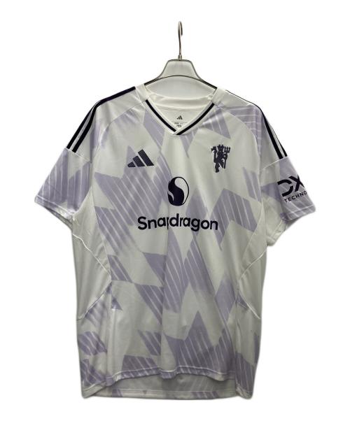 adidas（アディダス）adidas (アディダス) マンチェスター・ユナイテッド 25/26 アウェイユニフォーム ホワイト×ラベンダー サイズ:4XLの古着・服飾アイテム