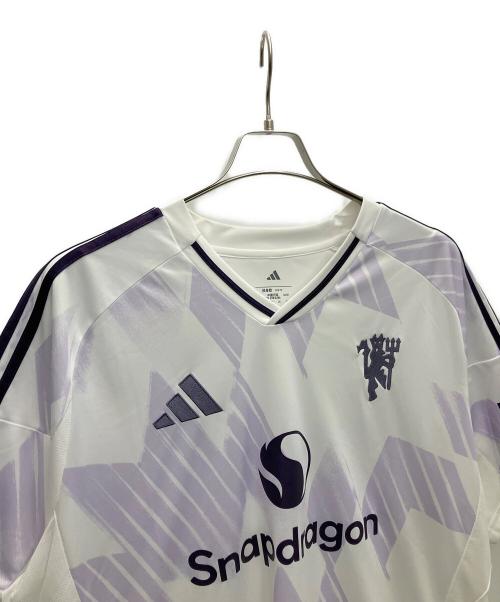 adidas（アディダス）adidas (アディダス) マンチェスター・ユナイテッド 25/26 アウェイユニフォーム ホワイト×ラベンダー サイズ:4XLの古着・服飾アイテム
