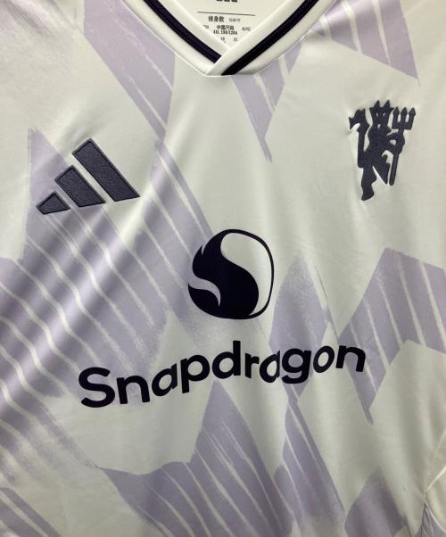 adidas（アディダス）adidas (アディダス) マンチェスター・ユナイテッド 25/26 アウェイユニフォーム ホワイト×ラベンダー サイズ:4XLの古着・服飾アイテム