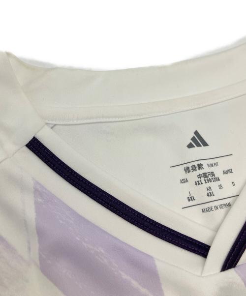 adidas（アディダス）adidas (アディダス) マンチェスター・ユナイテッド 25/26 アウェイユニフォーム ホワイト×ラベンダー サイズ:4XLの古着・服飾アイテム
