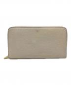 CELINEセリーヌ）の古着「ラウンドファスナー財布」｜アイボリー