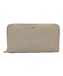 CELINE（セリーヌ）の古着「ラウンドファスナー財布」｜アイボリー