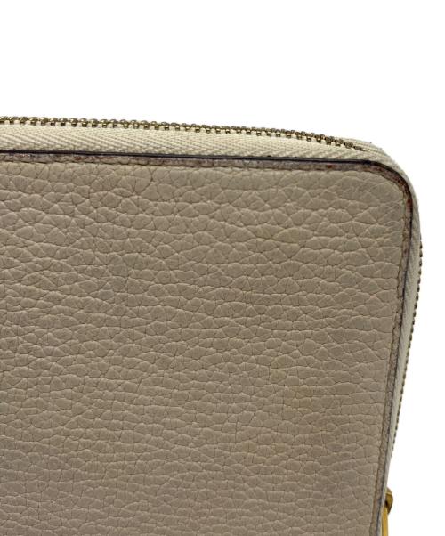 CELINE（セリーヌ）CELINE (セリーヌ) ラウンドファスナー財布 アイボリーの古着・服飾アイテム